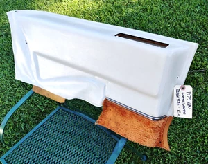 1971-76 Cadillac Coupe Deville DRIVER SIDE Rear Seat Armrest Pad Panel WHITE  EC - Picture 1 of 9