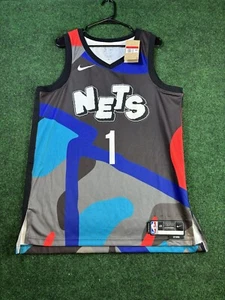 Mikal Bridges Brooklyn Nets Nike 23/24 City Edition Swingman Jersey Size Large - Picture 1 of 9
