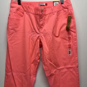SO Girls Salmon Pink Skinny Ankle Jeans Adjustable Waist size 16 1/2 - Picture 1 of 8