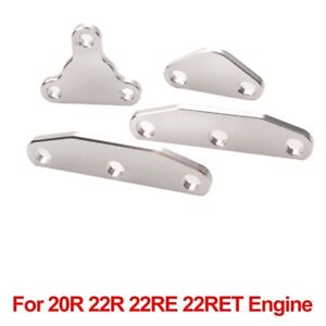Engine Alloy Intake Adapter Block Off Plate Kit For Toyota 20R 22R 22RE 22RET