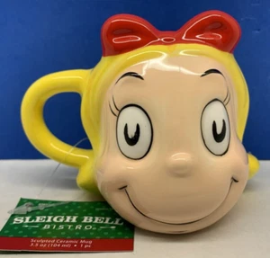 2024 Bioworld NEW Mini Cindy Lou Who Sculpted Ceramic Espresso Mug - 3.5oz - Picture 1 of 4