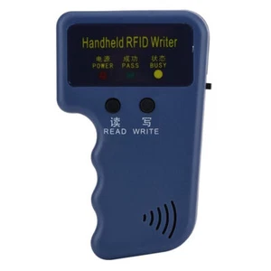 Lettore chiavi fotocopiatrice scheda ID RFID portatile scrittore duplicatore 125KHz + etichette 5PCS - Foto 1 di 9