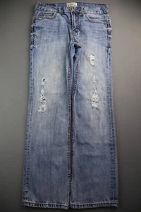 Mens 2011 Aeropostale Jeans Driggs Slim Boot Cut Distressed Sz 30x30 (Msr 30x29) - Imagen 1 de 11