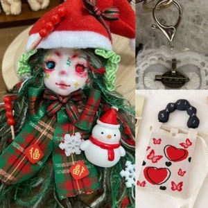 Broche Hecho a Mano Hágalo Usted Mismo Princesa Arcilla Muñeca Llavero Tejido Bolso Dijes Hágalo Usted Mismo Jojo Set - Imagen 1 de 5