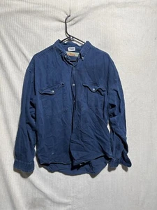 Vintage Anchor Blue Vintage Blue Denim Shirt Button Down Workwear Size Large - Picture 1 of 7