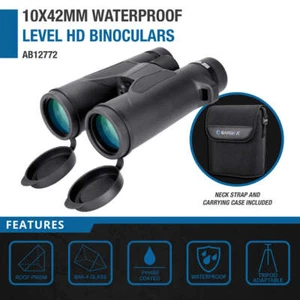 Barska Fully Coated 10 x 42mm BAK-4 Waterproof and Fog proof Level HD Binoculars - Picture 1 of 5