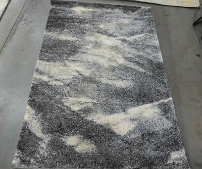 GREY / IVORY 4' X 6' Stained Rug Reduced Price 1172610697 RET2891-8012-4 - Image 1 of 4