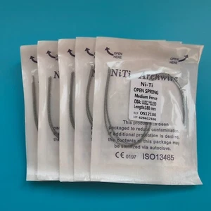 10 piezas de resorte helicoidal abierto de ortodoncia dental aleación NiTi fuerza media 0,012 *180 mm - Imagen 1 de 5