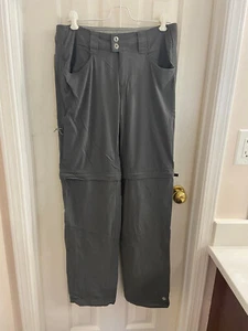 Columbia Womens Gray Omni Shield Convertible Zip Off Pants Size 8 Regular - Picture 1 of 9