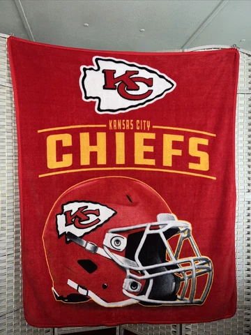 Northwest NFL Kansas City Chiefs Singular Fleece Throw Blanket 57" x 46" Cover