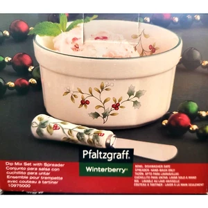 Pfaltzgraff Winterberry Dip Set Ramekin con Esparcidor a Juego NUEVO EN CAJA - Imagen 1 de 9