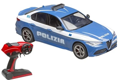 Alfa Romeo Giulia Polizia Rc 2.4GHz Scala 1:14 (33cm) con luci funzionanti 2211 - Immagine 1 di 4