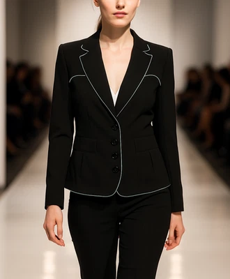 Chaqueta Blazer Emporio Armani Italia Traje con Botones Esmoquin Gótico Carrera Steampunk L/XL Foto 1 de 4