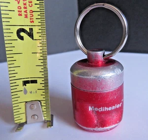 VINTAGE Medihealer® Pillenhalter *VIDEO Schlüsselanhänger Aluminium Pillendose Kanister - Bild 1 von 24