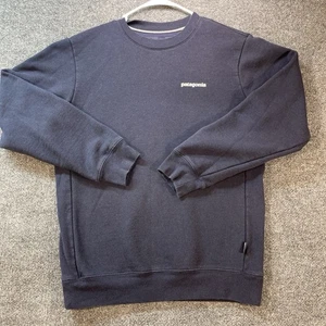 Patagonia Fitz Roy Icon Uprisal Crew Sweatshirt Herren S Damen M Navy Blau Fleece - Bild 1 von 11