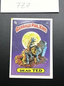 1985 Topps Garbage Pail Kids GPK Card First Series 1 OS1 GLOSSY 5a Dead Ted CL - Picture 1 of 10