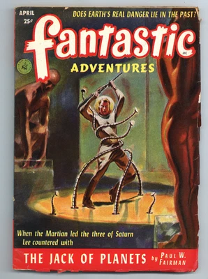 Fantastic Adventures Pulp / Magazine Apr 1952 Vol. 14 #4 FN - Image 1 of 3
