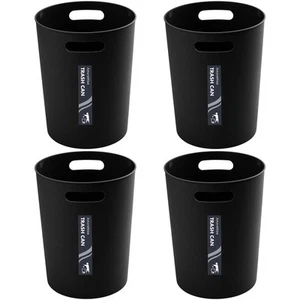 4 Pack Small Trash Can for Bathroom - 3 Gallon/12-Liter Wastebasket, Round Pl... - Picture 1 of 6