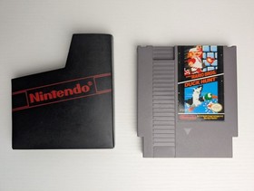 Super Mario Bros / Duck Hunt (NES, 1985) Authentic Cartridge/Dust Sleeve Tested