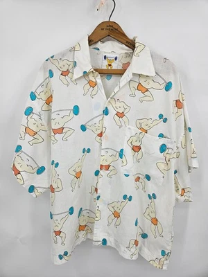 Camisa De Colección Union Bay Levantador de Pesas Abotonada Para Hombres M Algodón Gimnasio Abotonada Foto 1 de 4