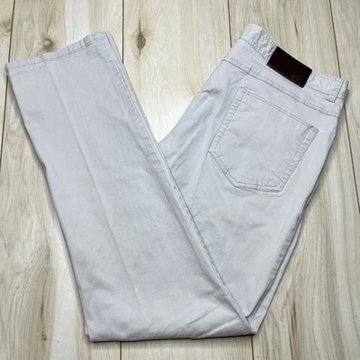 Pantalones chinos Enzo Tovare para hombre caqui talla 38x32 beige informales frente plano algodón Foto 1 de 4