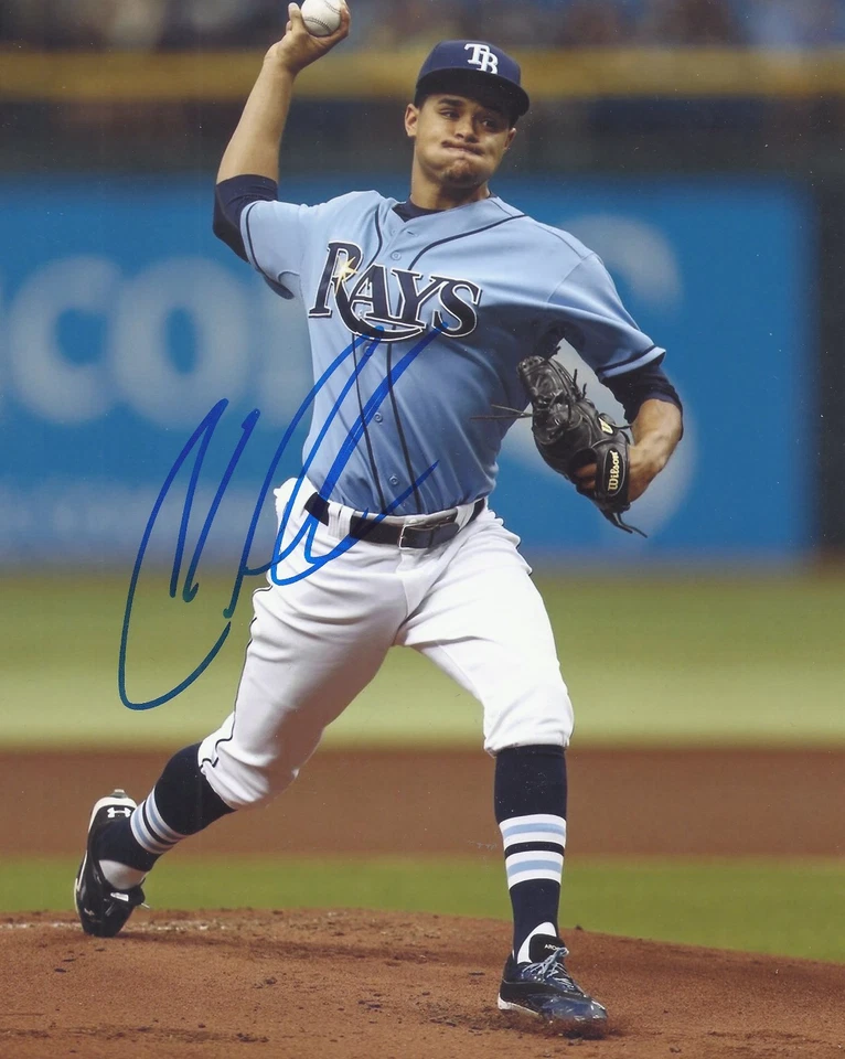 克里斯·阿切尔签名 8 x 10 照片坦帕湾光芒 — 第 1/1 张图片