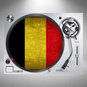 Belgien Slipmats 12" Drehteller Flagge Paar oder einzeln in Karton verschickt - Bild 1 von 5