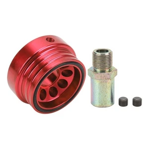 (Red)Professional Oil Filter Plate Oil Intermediate Plate Adapter Oil Filter - Picture 1 of 23