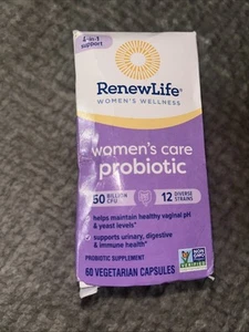 RENEWLIFE WOMENS CARE Probiotic 50 Billions CFU - 60 Count EXP 6/2025 - Picture 1 of 7