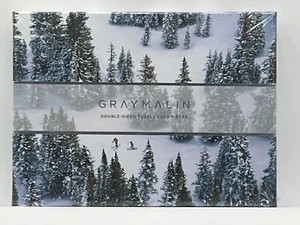 Gray Malin Double-sided 500 Pieces Skiing Puzzle 24 X 18” Puzzle NEW IN BOX - Picture 1 of 6