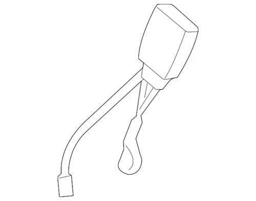 Genuine GM 2010-2012 Pontiac Saturn Front Right Seat Belt With Buckle 19208286 - Изображение 1 из 2