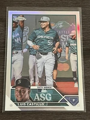 2023 Topps Chrome Update Luis Castillo  Refractor ASGC49 Seattle Mariners - Image 1 of 2