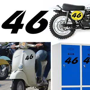 Numero 46 V2 Racing Adesivo In Vinile - Imagen 1 de 19