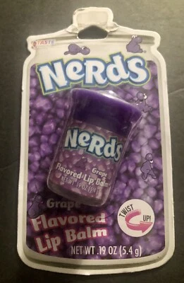 NERDS CANDY Grape Flavored Lip Balm Lipgloss NIP - Image 1 of 4