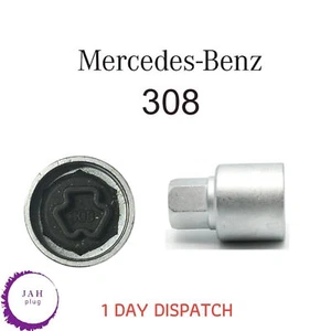 MASTER SECURITY WHEEL LOCKING BOLT KEY 308, 17mm SOCKET FOR MERCEDES A C E CLASS - Picture 1 of 6