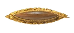 Broche pepita de oro Klondike SUTER’S Fairbanks Alaska Gold Rush 1800’s 22K-24K - Imagen 1 de 12