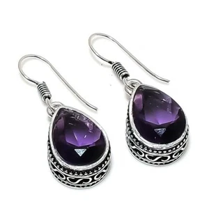 Orecchino di gioielli in argento sterling 925 fatto a mano con pietra... - Foto 1 di 1