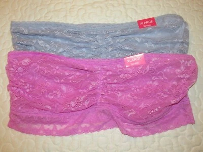 848B1-L04 Hanes 122072 女孩花边头巾 2 件装 XL 灰色/粉色 — 第 1/2 张图片