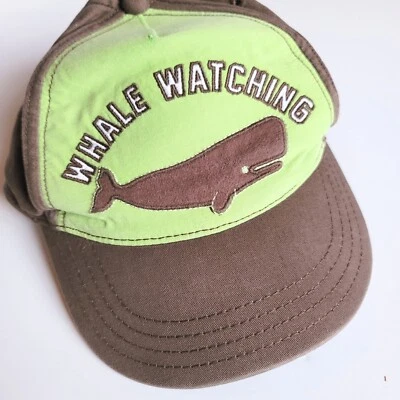 Gymboree Boys sz M 5-7 Whale Watching Baseball Cap NWT Plaid for Spring Hat - Image 1 of 2