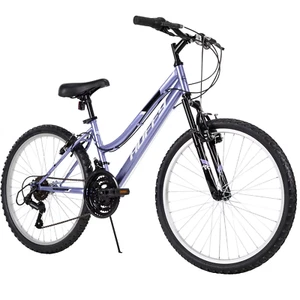 HUFFY GIRLS MOUNTAIN BIKE 24" Wheels 18 Speeds Purple  - Picture 1 of 13