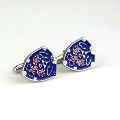The Legend of Zelda Hylian Shield Gamer Cufflinks Wedding + Free Gift Bag - Image 1 of 4