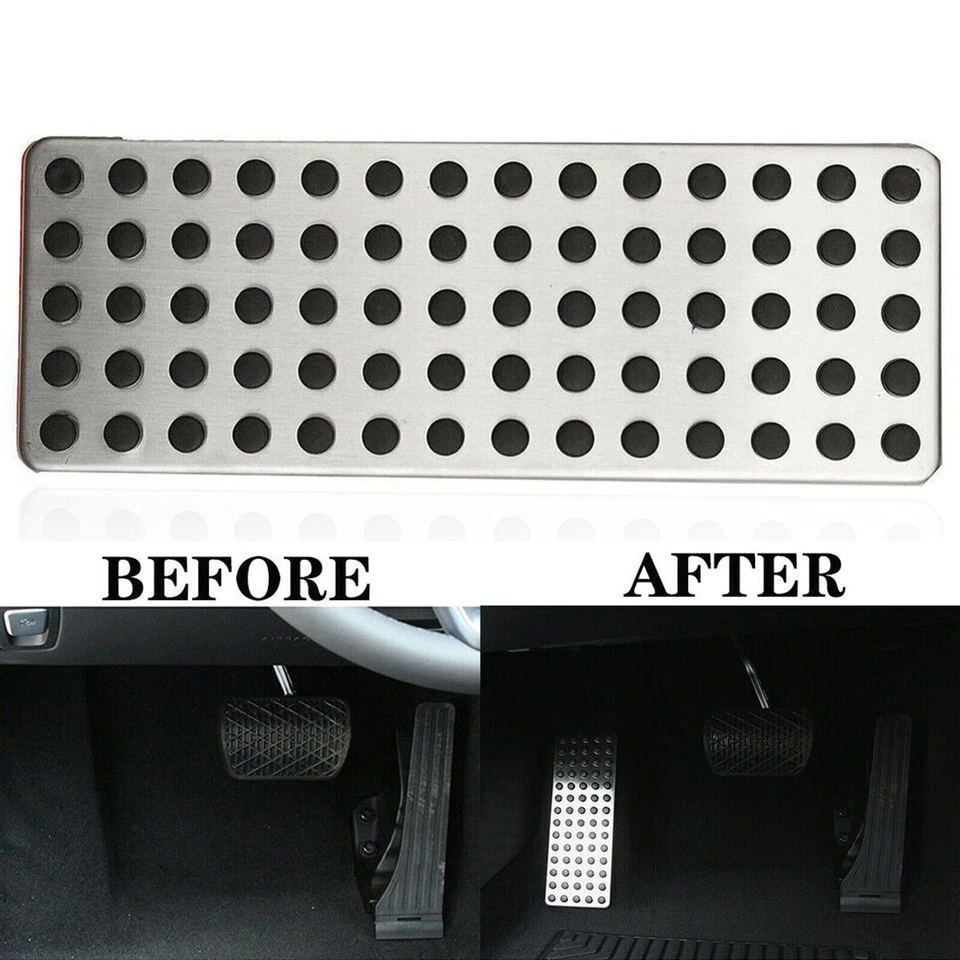 Pedais de descanso para os pés de carro tampa almofada morta antiderrapante para Mercedes-Benz A C E GLK Class - Imagem 1 de 4