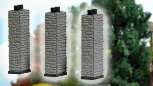 Busch 12388 3 Pfeiler hoch H0f - Picture 1 of 1