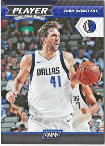 2017-18 PANINI NBA PLAYER OF THE DAY #10 DIRK NOWITZKI DALLAS MAVERICKS - Picture 1 of 1