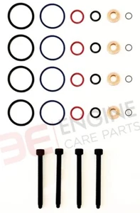 4 x INJECTOR SEAL KIT AND BOLTS FOR BOSCH PD INJECTOR - VW TRANSPORTER 1.9 TDi - Picture 1 of 5