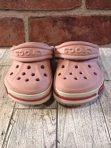 Crocs Children 4 Classic Clog Pink Slip On Sandal Beachwear  - Picture 1 of 5