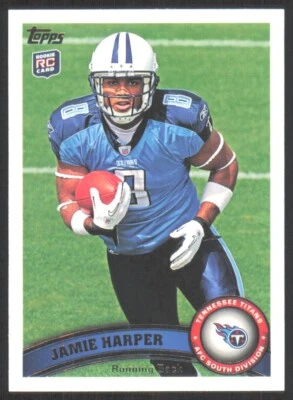 2011 Topps Jamie Harper Rookie Tennessee Titans #382 - Image 1 of 2