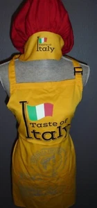 SUPERIOR UNIFORM GROUP TASTE OF ITALY Kochschürze & Mütze 2-teiliges Set NEU - Bild 1 von 4