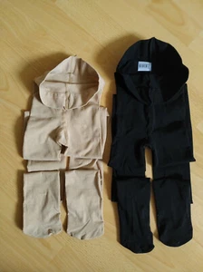 2 x Damen Convertible Strumpfhosen: Move S/M Light Tan, Bloch L/XL Schwarz - Bild 1 von 2