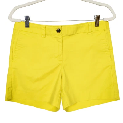 Pantalones cortos chinos amarillos BODEN frente plano 4 bolsillos 4,5" entrepierna para mujer Reino Unido 12 EE. UU. 8 Foto 1 de 4